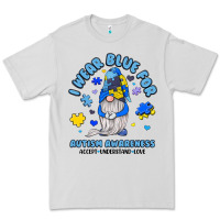 Dove Grey i wear blue for autism awareness Premium Tee - JahusDesignShop