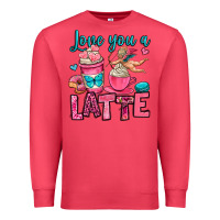 Cardinal love you a latte Premium Sweatshirt - OliviaCreatesArt