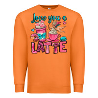Carrot love you a latte Premium Sweatshirt - OliviaCreatesArt