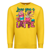 Lemon love you a latte Premium Sweatshirt - OliviaCreatesArt