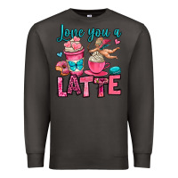Smoke love you a latte Premium Sweatshirt - OliviaCreatesArt