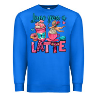 True Royal love you a latte Premium Sweatshirt - OliviaCreatesArt