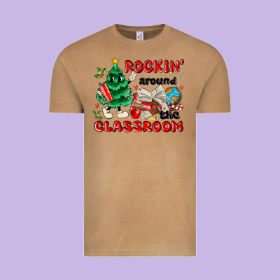 Rockin Around The Classroom Vintage Tee Designed By Maliassmallbusiness