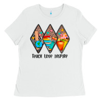 White teach love inspire Ladies Tee - JahusDesignShop
