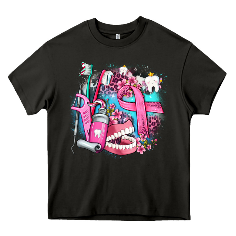 Dental Elements And Cancer With Cowhide And Leopard Heavy Core Tee by AdoDesignShop | Teevron