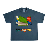 Midnight Navy custom teacher books Urban Heavy Tee - NancyCooperArtShop