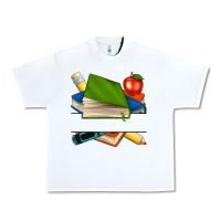 White custom teacher books Urban Heavy Tee - NancyCooperArtShop