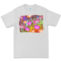 Dove Grey colourful pumpkin background Premium Tee - AdoDesignShop