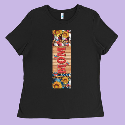 Usa Flag And Mom Penwraps 1 Ladies Tee Designed By Artiststas