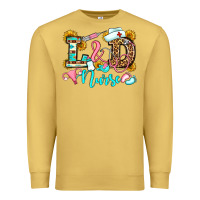 Antique Gold labor and delivery nurse Premium Sweatshirt - OliviaCreatesArt