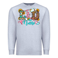 Heather Grey labor and delivery nurse Premium Sweatshirt - OliviaCreatesArt
