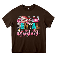 Chocolate Brown dental assistant Heavy Core Tee - AdoDesignShop