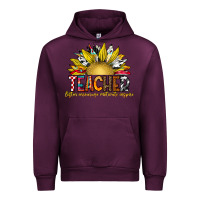 Mauve Wine Teacher Urban Hoodie - CowhideDigitalArt