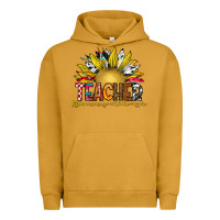 Pigment Peanut Butter Teacher Urban Hoodie - CowhideDigitalArt