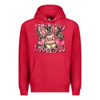 Cardinal Somebunny loves you Easter Day Premium Hoodie - CowGirlArtShop