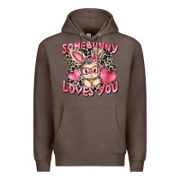 Coffee Somebunny loves you Easter Day Premium Hoodie - CowGirlArtShop