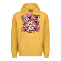 Mustard Somebunny loves you Easter Day Premium Hoodie - CowGirlArtShop