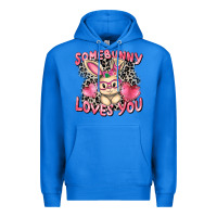 True Royal Somebunny loves you Easter Day Premium Hoodie - CowGirlArtShop