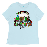Baby Blue merry christmas shitter's full christmas vacation Ladies Tee - Jasminsmagicworld
