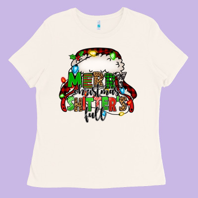 Merry Christmas Shitter's Full Christmas Vacation Ladies Tee Designed By Jasminsmagicworld