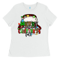 White merry christmas shitter's full christmas vacation Ladies Tee - Jasminsmagicworld