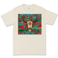 Bone western serape leopard bull skull turquoise tumbler Premium Tee - Artiststas