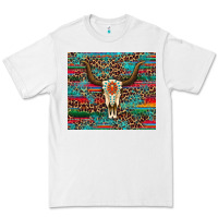 White western serape leopard bull skull turquoise tumbler Premium Tee - Artiststas