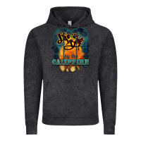 Vintage Black life is better by the campfire Vintage Hoodie - NancyCooperArtShop