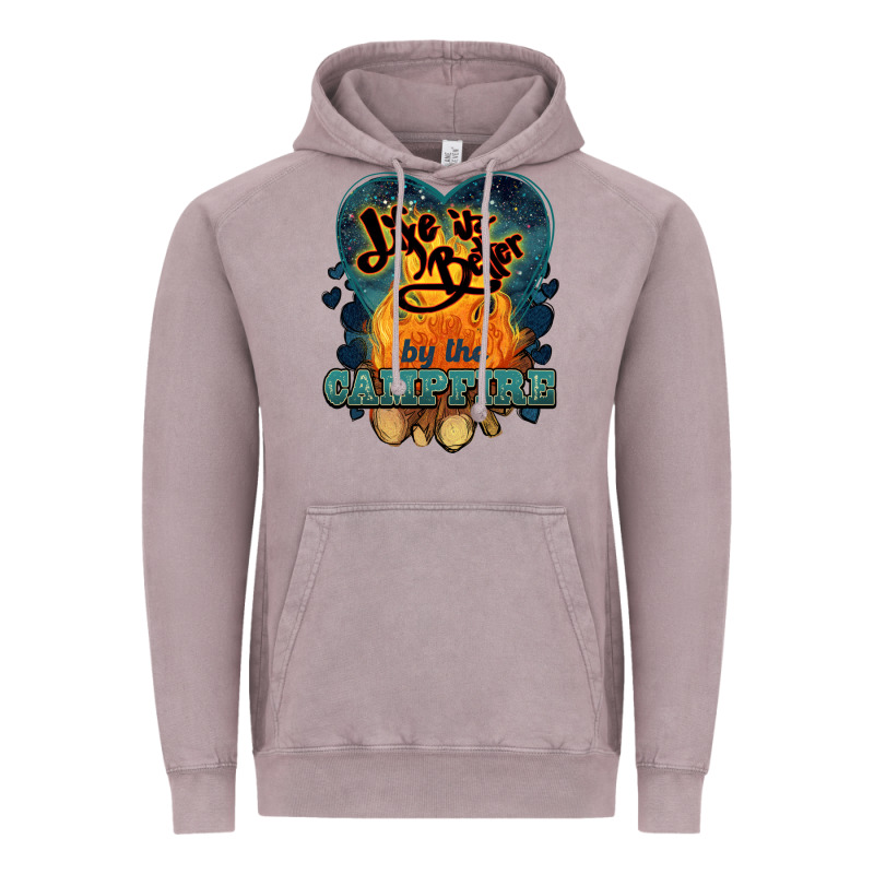 Life Is Better By The Campfire Vintage Hoodie by NancyCooperArtShop | Teevron