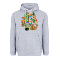 Heather Grey My first St. Patrick's Day Heavyweight Hoodie - CowGirlArtShop