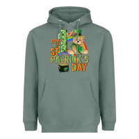 Sage My first St. Patrick's Day Heavyweight Hoodie - CowGirlArtShop