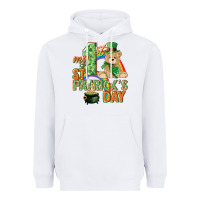 White My first St. Patrick's Day Heavyweight Hoodie - CowGirlArtShop