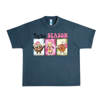 Midnight Navy Christmas tis the season Urban Heavy Tee - MaliasSmallBusiness