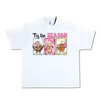 White Christmas tis the season Urban Heavy Tee - MaliasSmallBusiness