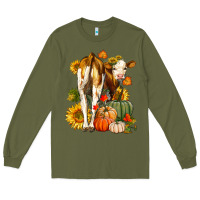 Army Green Fall Heifer Long Sleeve Tee - LillyAllenDesigns