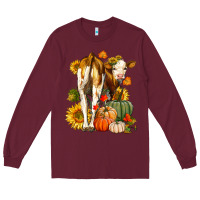 Burgundy Fall Heifer Long Sleeve Tee - LillyAllenDesigns