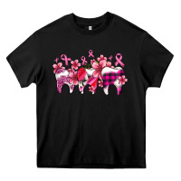 Black cancer ribbon with teeth Heavy Core Tee - AdoDesignShop