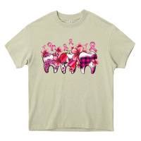 Mossy cancer ribbon with teeth Heavy Core Tee - AdoDesignShop