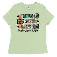 Matcha western pencils teach love inspire Ladies Tee - JahusDesignShop