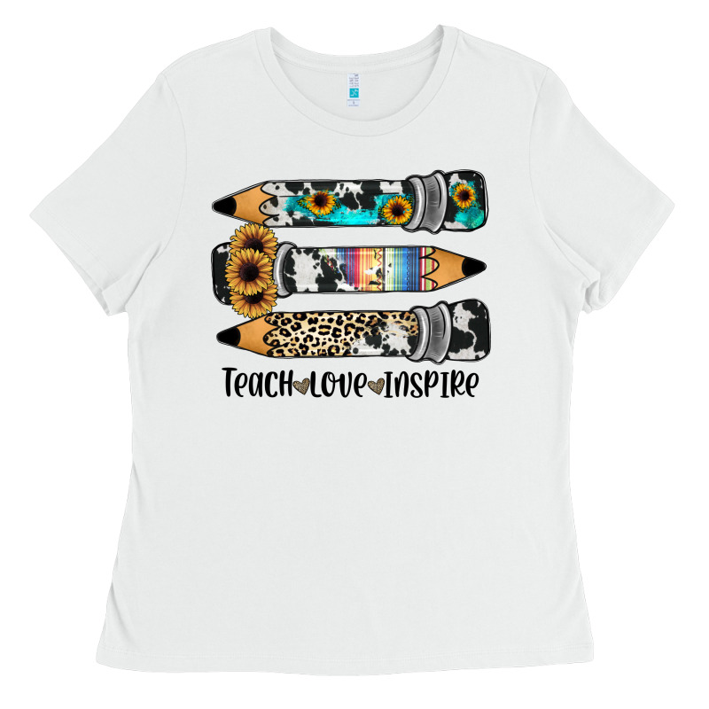 Western Pencils Teach Love Inspire Ladies Tee by JahusDesignShop | Teevron