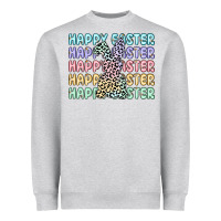 Heather Grey happy easter Heavyweight Sweatshirt - Artiststas