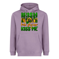 Lavender Irish today but please kiss me Heavyweight Hoodie - CowGirlArtShop