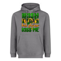 Storm Irish today but please kiss me Heavyweight Hoodie - CowGirlArtShop