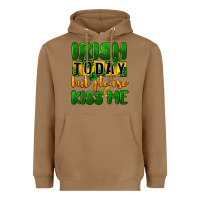 Toasted Coconut Irish today but please kiss me Heavyweight Hoodie - CowGirlArtShop