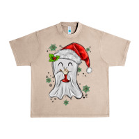 French Oak merry christmas ghost Urban Heavy Tee - MaliasSmallBusiness