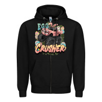 Black Egg crusher Easter truck Easter Day Zipper Hoodie - HowdyJamesFarm