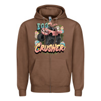 Chestnut Egg crusher Easter truck Easter Day Zipper Hoodie - HowdyJamesFarm