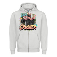 Dove Grey Egg crusher Easter truck Easter Day Zipper Hoodie - HowdyJamesFarm