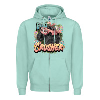 Seafoam Egg crusher Easter truck Easter Day Zipper Hoodie - HowdyJamesFarm