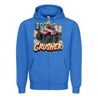 True Royal Egg crusher Easter truck Easter Day Zipper Hoodie - HowdyJamesFarm